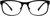 Front view of Rectangle Glasses 797821 in Black thumbnail