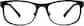Front view of Rectangle Glasses 797821 in Black thumbnail