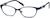 Angle view of Oval Glasses 798016 in Blue thumbnail