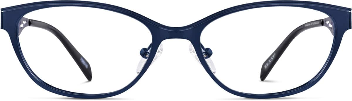 Front view of Oval Glasses 798016 in Blue