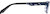 Side view of Oval Glasses 798016 in Blue thumbnail