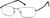 Angle view of Rectangle Glasses 798512 in Gray thumbnail