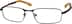Rectangle Glasses 798515 in Brown
