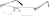 Angle view of Rectangle Glasses 799011 in Silver thumbnail