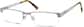 Angle view of Rectangle Glasses 799011 in Silver thumbnail