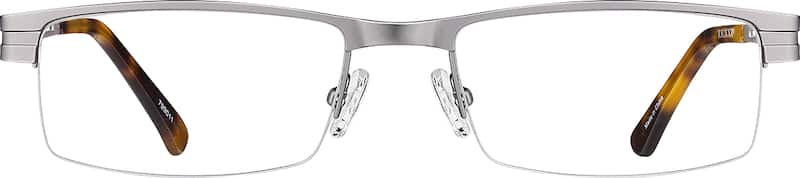 Silver Rectangle Glasses
