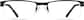 Front view of Rectangle Glasses 799021 in Black thumbnail