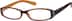 Rectangle Glasses 803322 in Orange