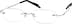 Rimless Glasses 804812 in Gray
