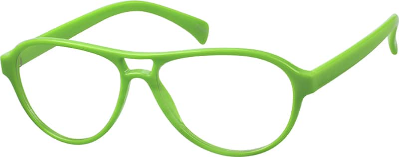 Angle view of Aviator Glasses 806024 in Green