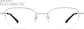 Front view of Oval Glasses 807711 in Silver thumbnail