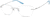 Angle view of Rimless Glasses 810511 in Silver thumbnail