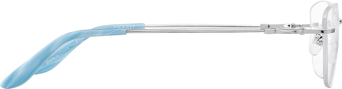 Silver Rimless Glasses #810511 | Zenni Optical