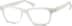 Glow-in-the-Dark Rectangle Glasses 8110212 in Smoke