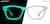 Front view of Glow-in-the-Dark Rectangle Glasses 8110212 in Smoke thumbnail