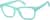 Angle view of Glow-in-the-Dark Rectangle Glasses 8110216 in Teal thumbnail