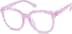 Glow-in-the-Dark Square Glasses 8110327 in Purple Polka Dot/Green Glow