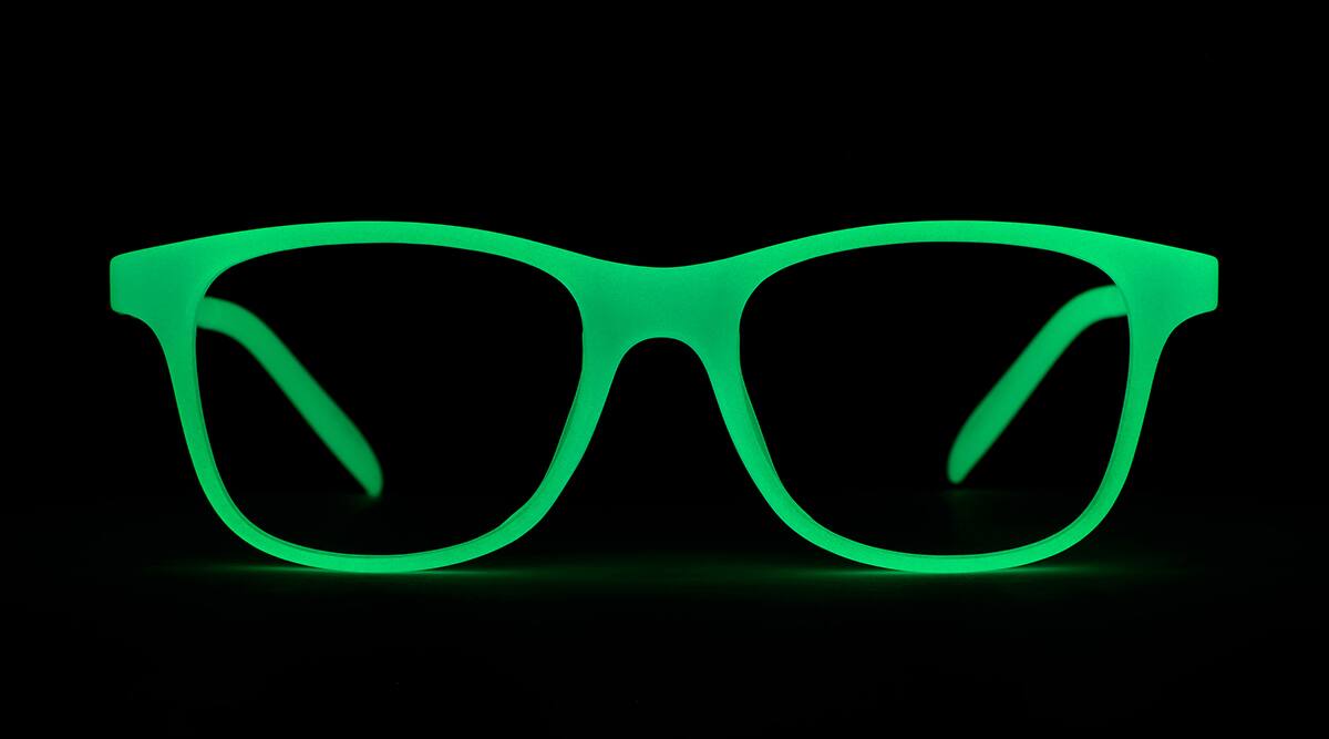Kids' Glow-in-the-Dark Square Glasses 81106