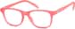 Angle view of Kids' Glow-in-the-Dark Square Glasses 8110619 in Pink/ Orange Glow thumbnail