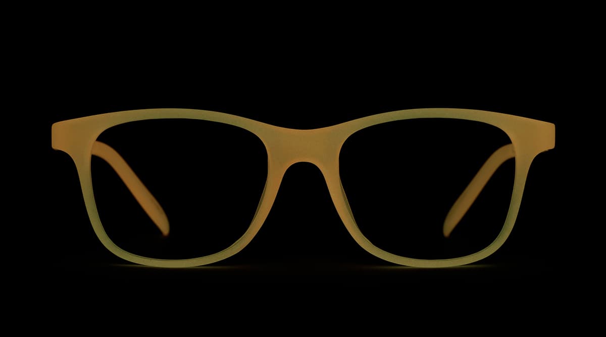 Image of Kids' Glow-in-the-Dark Square Glasses