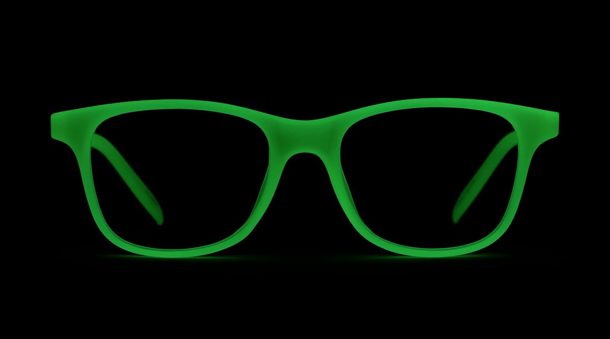 Image of Kids' Glow-in-the-Dark Square Glasses