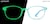 Front view of Kids' Glow-in-the-Dark Rectangle Glasses 8110916 in Blue/ Green Glow thumbnail