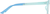 Side view of Kids' Glow-in-the-Dark Rectangle Glasses 8110916 in Blue/ Green Glow thumbnail