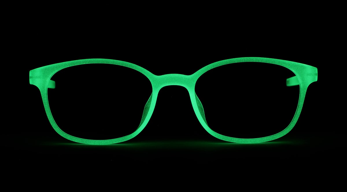 Kids' Glow-in-the-Dark Rectangle Glasses 81109