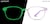 Front view of Kids' Glow-in-the-Dark Rectangle Glasses 8110917 in Purple/ Green Glow thumbnail