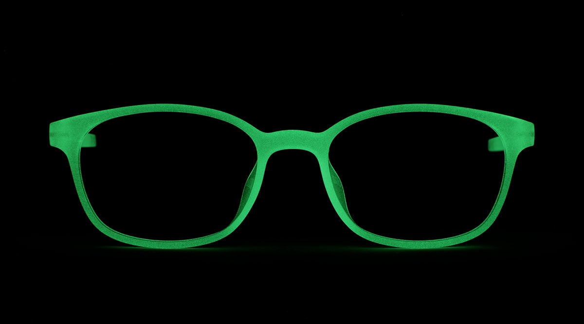 Image of Kids' Glow-in-the-Dark Rectangle Glasses