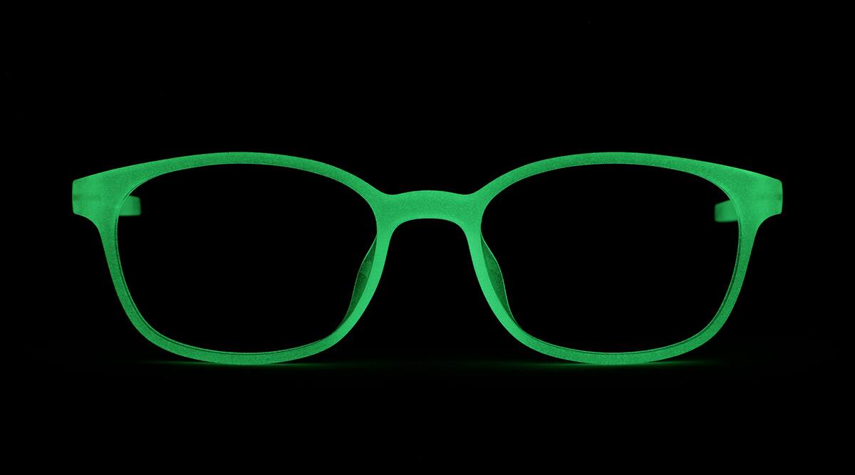Kids' Glow-in-the-Dark Rectangle Glasses 81109