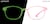 Front view of Kids' Glow-in-the-Dark Rectangle Glasses 8110919 in Pink/ Green Glow thumbnail