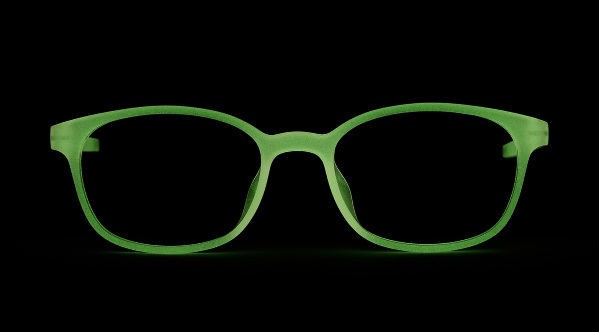 Image of Kids' Glow-in-the-Dark Rectangle Glasses