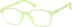 Kids' Glow-in-the-Dark Rectangle Glasses 8110922 in Green/ Green Glow
