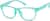 Angle view of Glow-in-the-Dark Rectangle Glasses 8111016 in Teal/Green Glow thumbnail