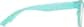 Side view of Glow-in-the-Dark Rectangle Glasses 8111016 in Teal/Green Glow thumbnail