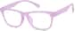 Angle view of Glow-in-the-Dark Rectangle Glasses 8111017 in Purple/Blue Glow thumbnail