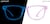 Front view of Glow-in-the-Dark Rectangle Glasses 8111017 in Purple/Blue Glow thumbnail
