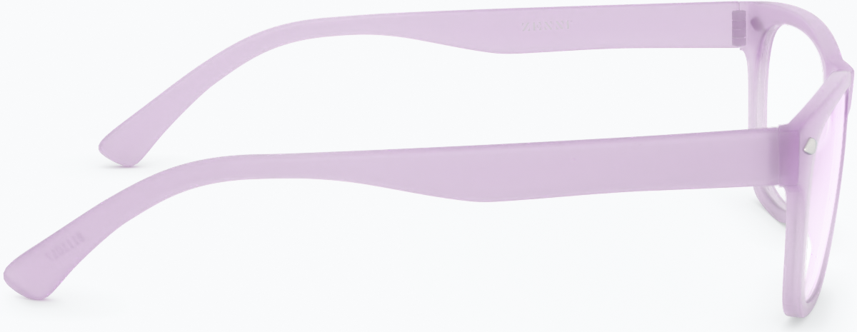 Side view of Glow-in-the-Dark Rectangle Glasses 8111017 in Purple/Blue Glow thumbnail