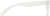 Side view of Glow-in-the-Dark Rectangle Glasses 8111023 in Clear/Blue Glow thumbnail