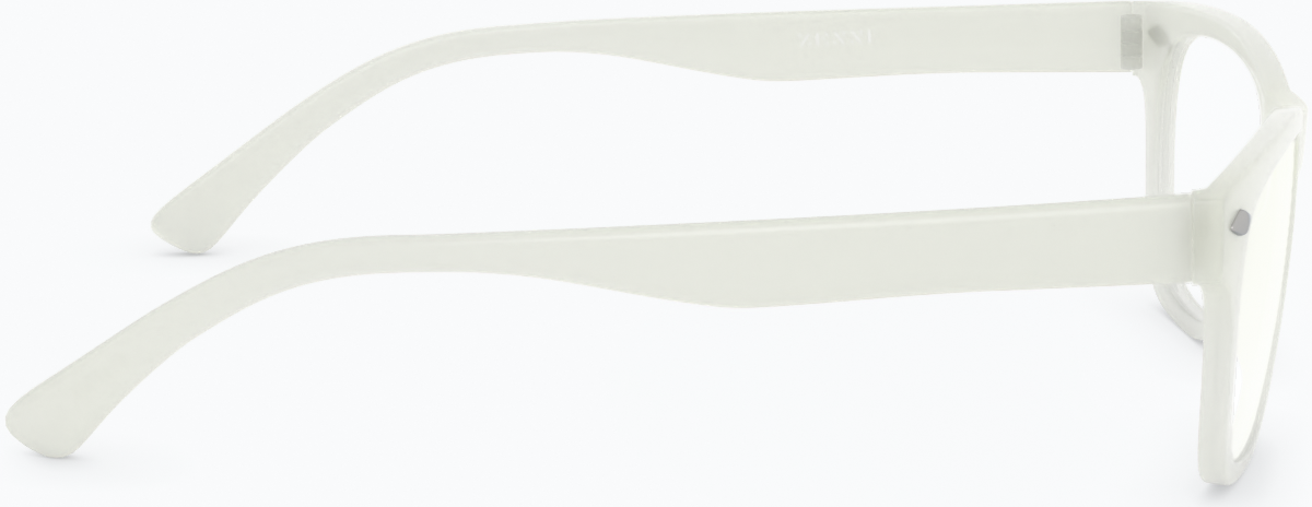 Side view of Glow-in-the-Dark Rectangle Glasses 8111023 in Clear/Blue Glow thumbnail