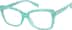 Glow-in-the-Dark Rectangle Glasses 8111216 in Teal/Green Glow