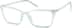 Glow-in-the-Dark Rectangle Glasses 8111316 in Pale Blue