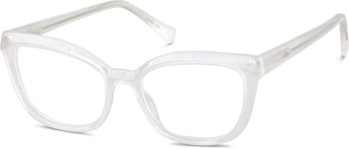 Angle view of Sunlight-Activated Cat-Eye Glasses 8119422 in Yellow