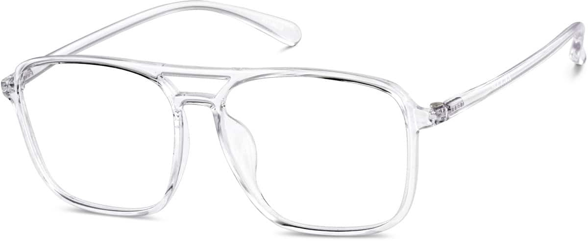 Angle view of Sunlight-Activated Aviator Glasses 8119823 in Purple