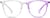 Front view of Sunlight-Activated Square Glasses 8119923 in Purple thumbnail