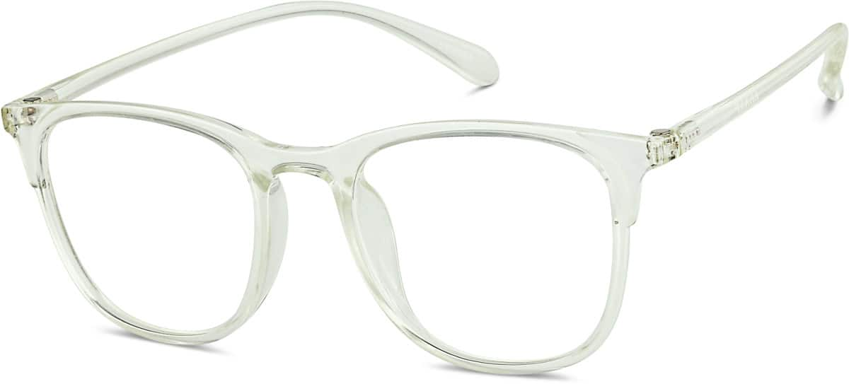 Angle view of Sunlight-Activated Square Glasses 8119924 in Blue