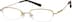 Oval Glasses 817714 in Gold