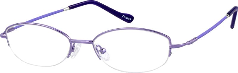 Angle view of Oval Glasses 817817 in Purple