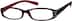 Rectangle Glasses 827318 in Red